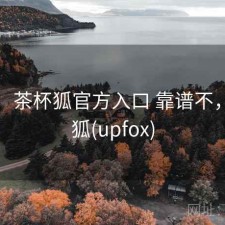 想法：茶杯狐官方入口 靠谱不，茶杯狐(upfox)