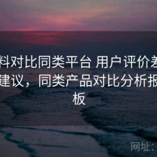 51爆料对比同类平台 用户评价差异与经验建议，同类产品对比分析报告模板