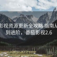 番茄影视资源更新全攻略 指南从入门到进阶，番茄影视2.6