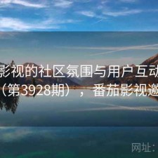 番茄影视的社区氛围与用户互动研究（第3928期），番茄影视邀请