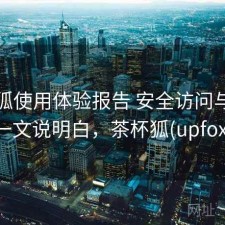 茶杯狐使用体验报告 安全访问与对比一文说明白，茶杯狐(upfox)