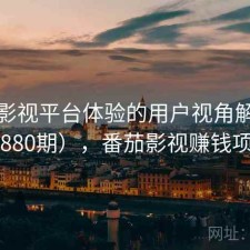 番茄影视平台体验的用户视角解读（第880期），番茄影视赚钱项目