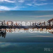 从搜索结果表现盘点17吃瓜新手教程 对比与改进空间，吃瓜汇总pdf421
