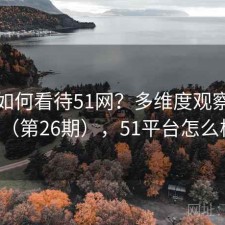 用户如何看待51网？多维度观察报告（第26期），51平台怎么样
