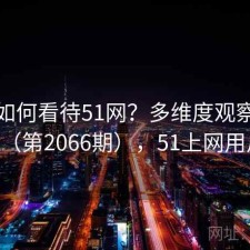 用户如何看待51网？多维度观察报告（第2066期），51上网用户