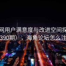海角网用户满意度与改进空间探讨（第390期），海角论坛怎么注册