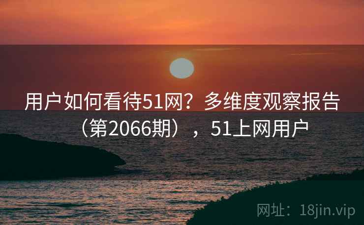 用户如何看待51网?多维度观察报告(第2066期),51上网用户 第2张 用户如何看待51网?多维度观察报告(第2066期),51上网用户 第2张