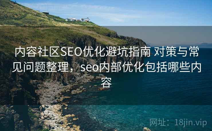 内容社区SEO优化避坑指南 对策与常见问题整理，seo内部优化包括哪些内容  第1张