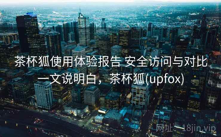茶杯狐使用体验报告 安全访问与对比一文说明白，茶杯狐(upfox)  第1张
