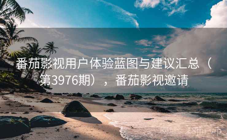 番茄影视用户体验蓝图与建议汇总(第3976期),番茄影视邀请 第2张 番茄影视用户体验蓝图与建议汇总(第3976期),番茄影视邀请 第2张