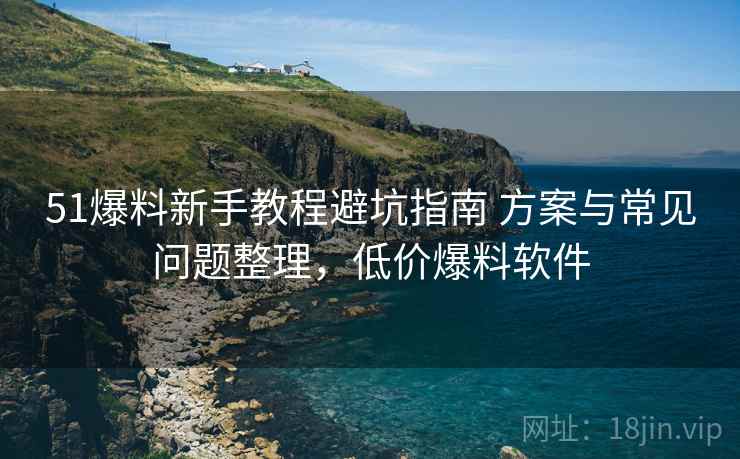 51爆料新手教程避坑指南 方案与常见问题整理,低价爆料软件 第2张 51爆料新手教程避坑指南 方案与常见问题整理,低价爆料软件 第2张